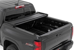 Chevrolet Colorado Soft Tri-Fold Bed Cover - Rough Country - Tri-Fold Vinyl - '23-'25
